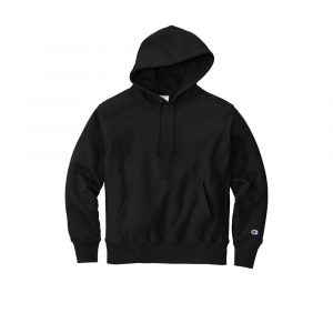 Branded Champion Reverse Weave Hooded Sweatshirt Black
