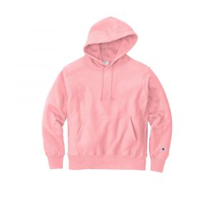 Branded Champion Reverse Weave Hooded Sweatshirt Pink Candy