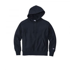 Branded Champion Reverse Weave Hooded Sweatshirt Navy