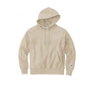 Branded Champion Reverse Weave Hooded Sweatshirt Oatmeal Heather