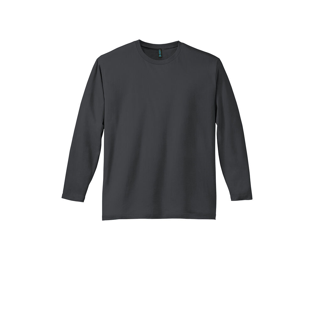 Branded District Perfect Weight Long Sleeve Tee Charcoal