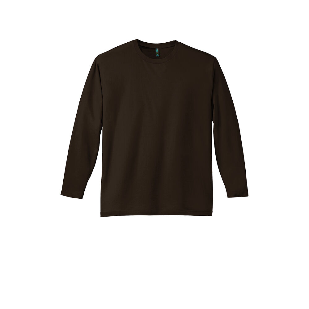 Branded District Perfect Weight Long Sleeve Tee Espresso