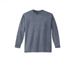 Branded District Perfect Weight Long Sleeve Tee Heathered Navy