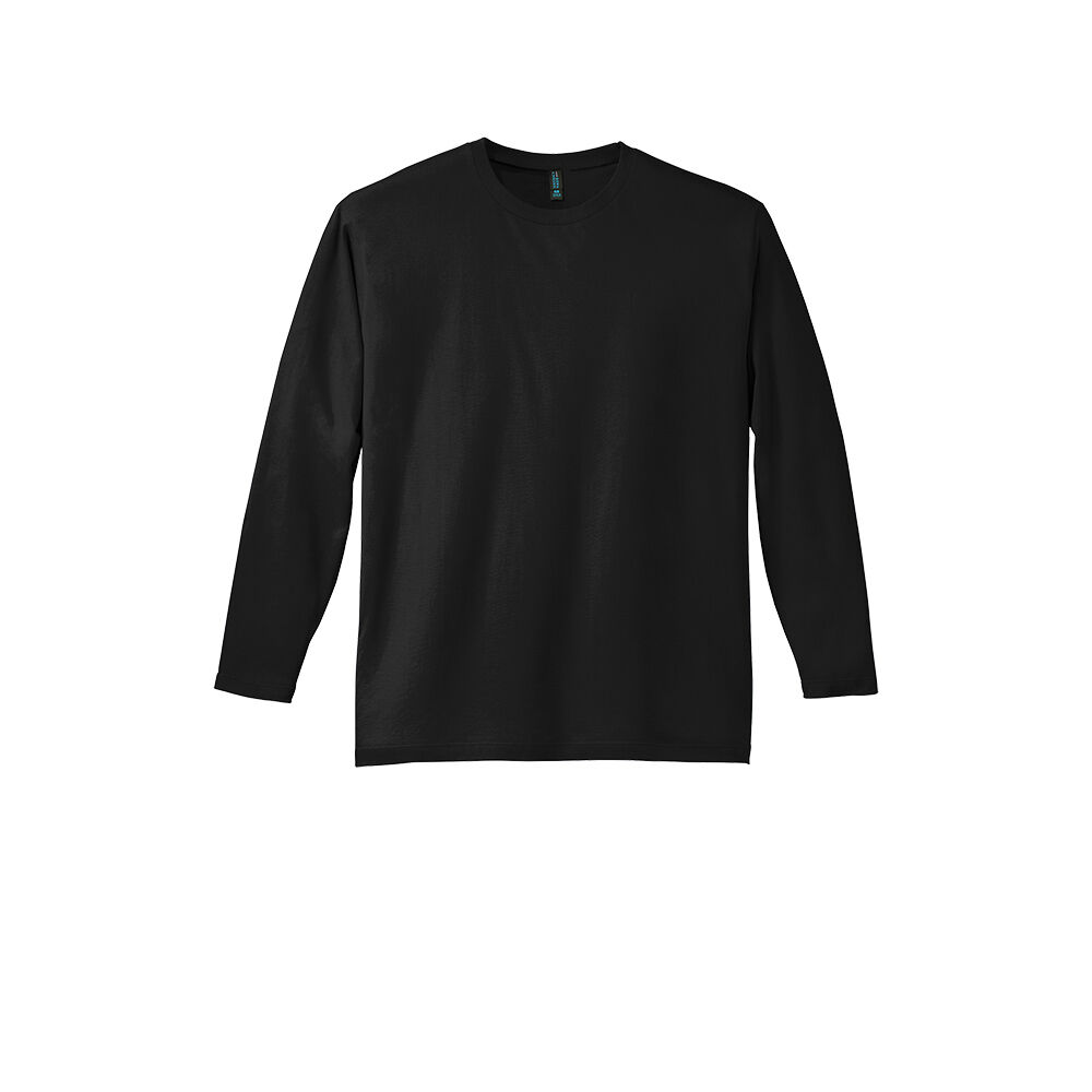 Branded District Perfect Weight Long Sleeve Tee Jet Black