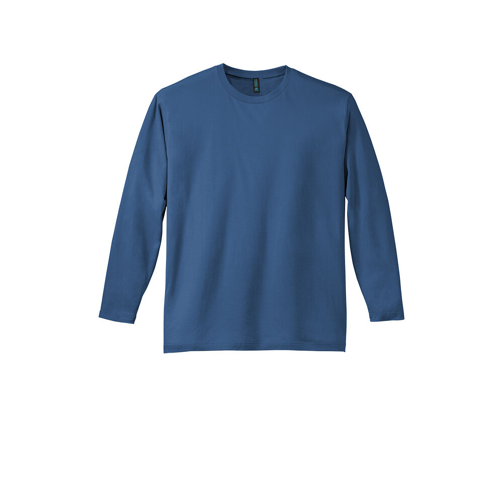 Branded District Perfect Weight Long Sleeve Tee Maritime Blue
