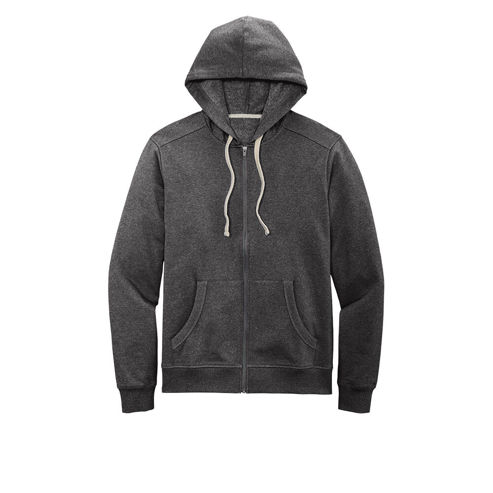 Custom Branded District Hoodies - Charcoal Heather