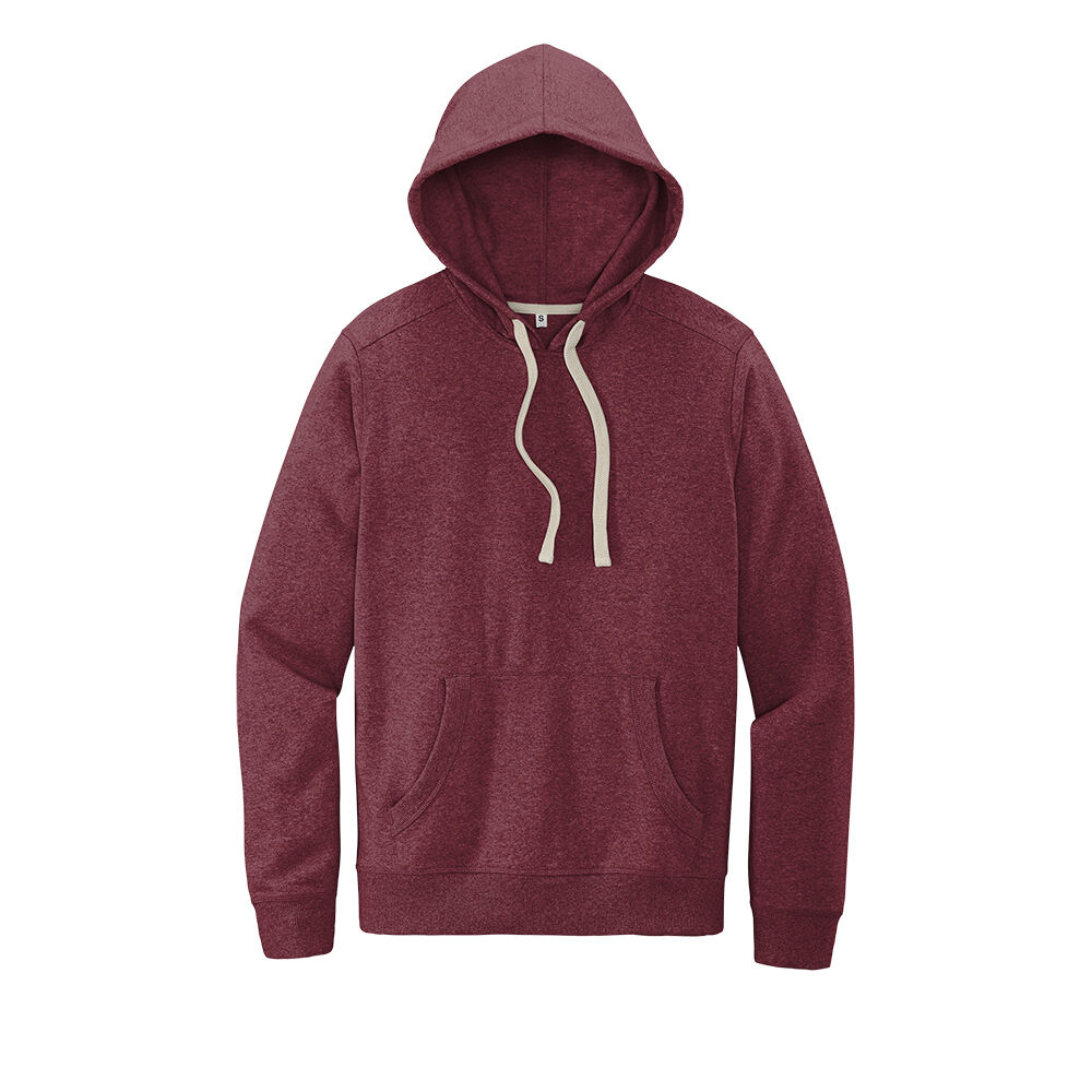 Custom Branded District Hoodies - Maroon Heather