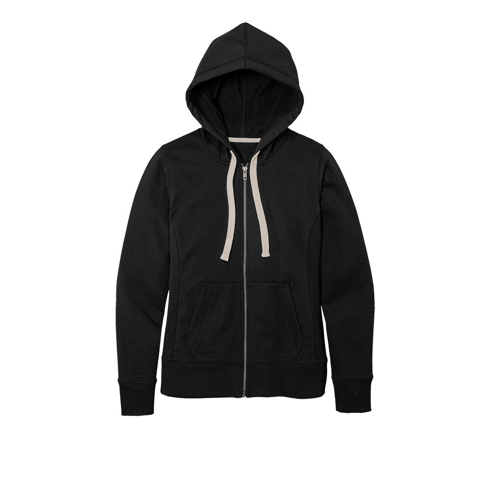 Branded District Women’s Re-Fleece Full-Zip Hoodie Black