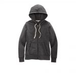 Branded District Women’s Re-Fleece Full-Zip Hoodie Charcoal Heather