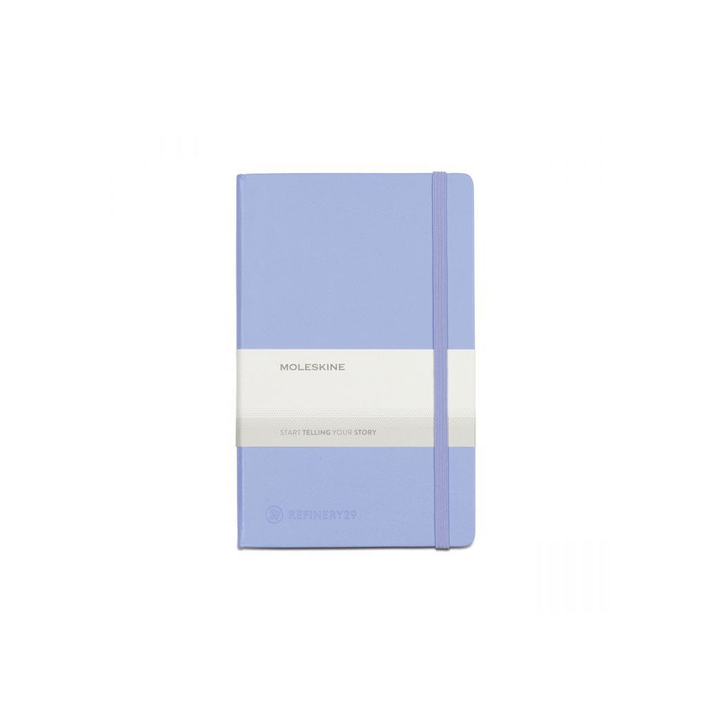Branded Moleskine Hard Cover Ruled Large Notebook Hydrangea Blue