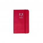 Branded Moleskine Hard Cover Ruled Pocket Notebook Red