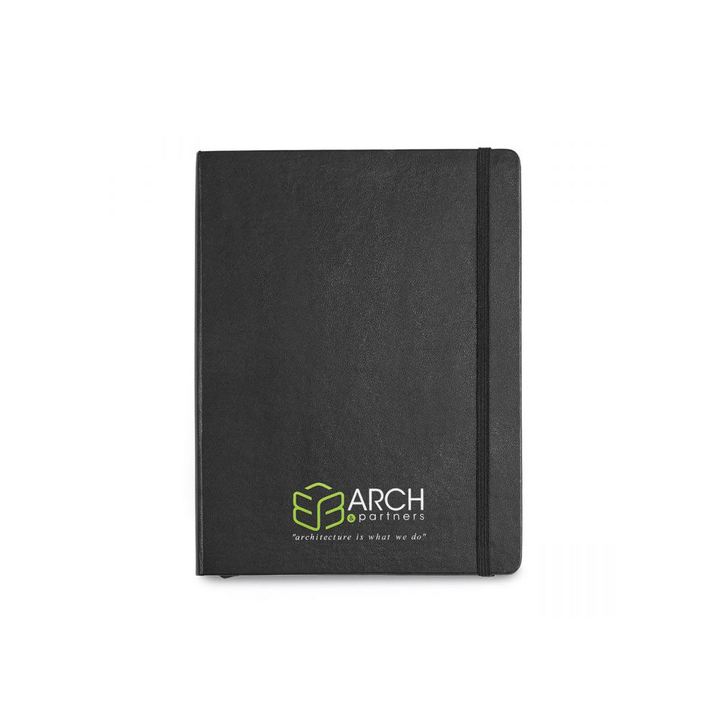Branded Moleskine Hard Cover Ruled X-Large Notebook Black