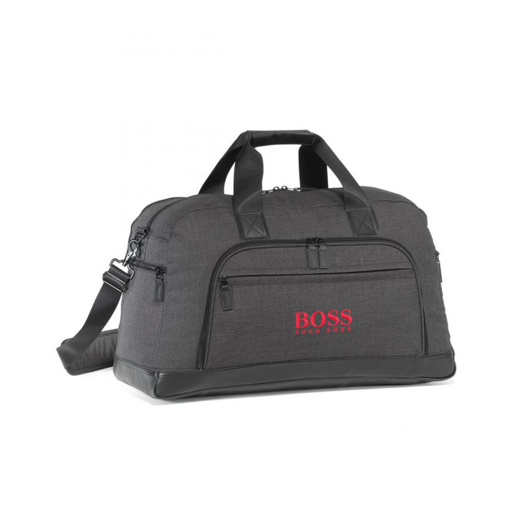 Custom Branded Heritage Supply Bags - Charcoal Heather - Black