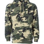Custom Branded Independent Trading Co Hoodies - Army Camouflage