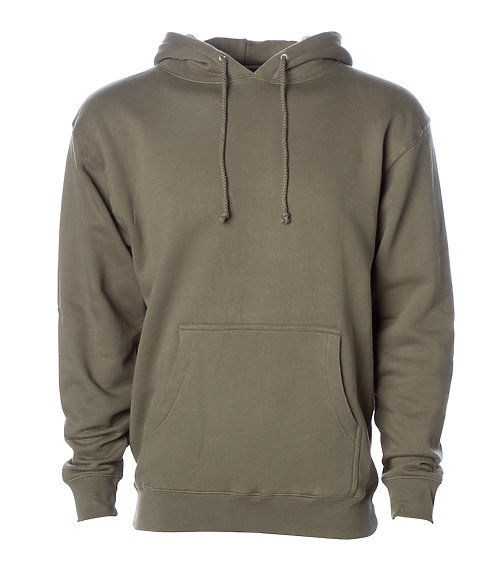 Custom Branded Independent Trading Co Hoodies - Army