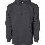Branded Independent Trading Co. Heavyweight Hooded Sweatshirt Charcoal Heather
