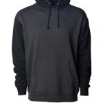 Custom Branded Independent Trading Co Hoodies - Charcoal Heather/Black