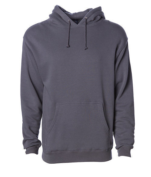 Branded Independent Trading Co. Heavyweight Hooded Sweatshirt Charcoal (Solid)