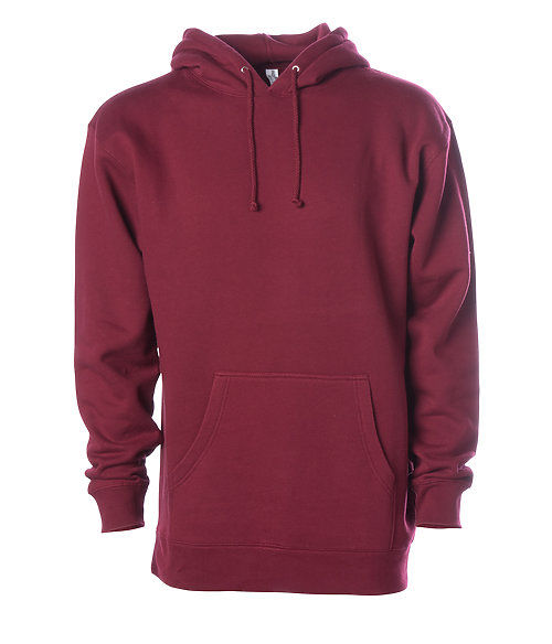 Branded Independent Trading Co. Heavyweight Hooded Sweatshirt Currant