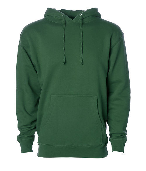 Branded Independent Trading Co. Heavyweight Hooded Sweatshirt Dark Green