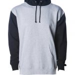 Custom Branded Independent Trading Co Hoodies - Grey Heather/Black