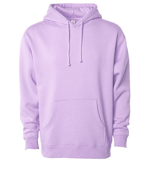 Branded Independent Trading Co. Heavyweight Hooded Sweatshirt Lavender