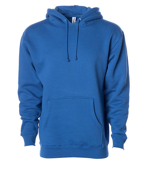 Branded Independent Trading Co. Heavyweight Hooded Sweatshirt Royal