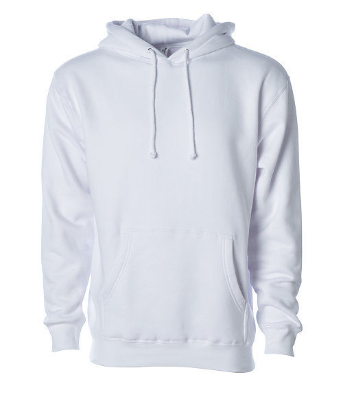 Branded Independent Trading Co. Heavyweight Hooded Sweatshirt White