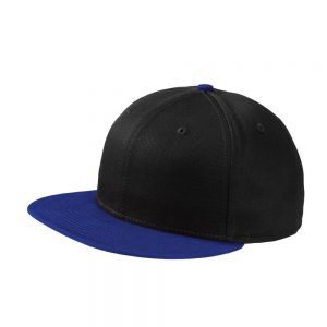 Branded New Era Flat Bill Snapback Cap Black/Royal