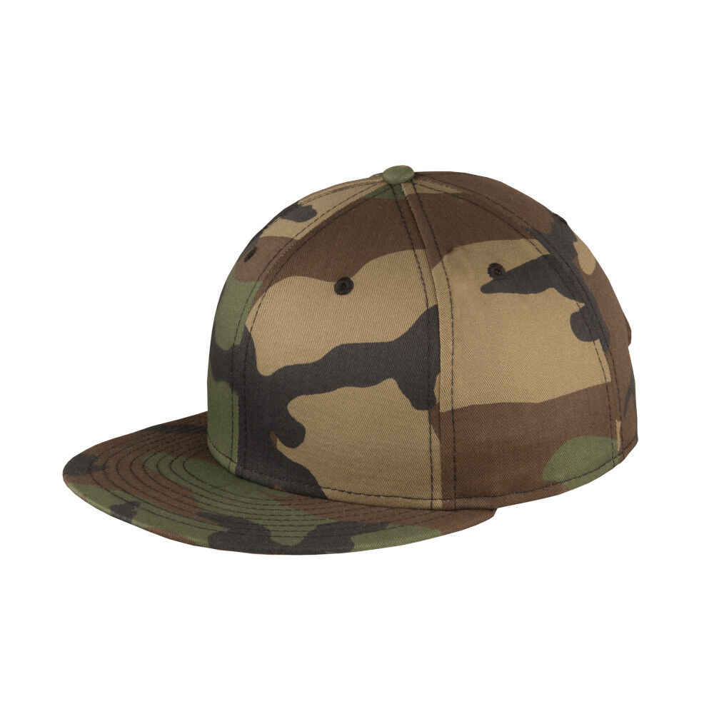 Branded New Era Flat Bill Snapback Cap Camo