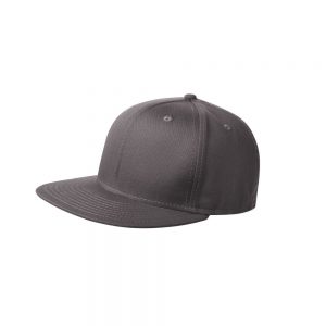 Branded New Era Flat Bill Snapback Cap Charcoal