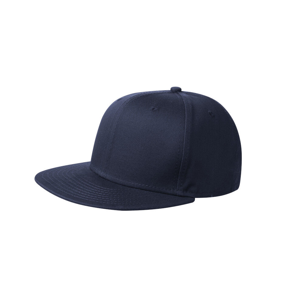 Branded New Era Flat Bill Snapback Cap Deep Navy