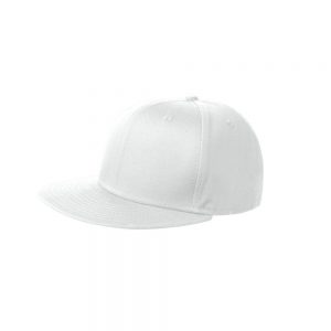 Branded New Era Flat Bill Snapback Cap White