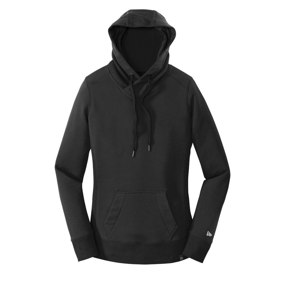 Branded New Era Ladies French Terry Pullover Hoodie Black