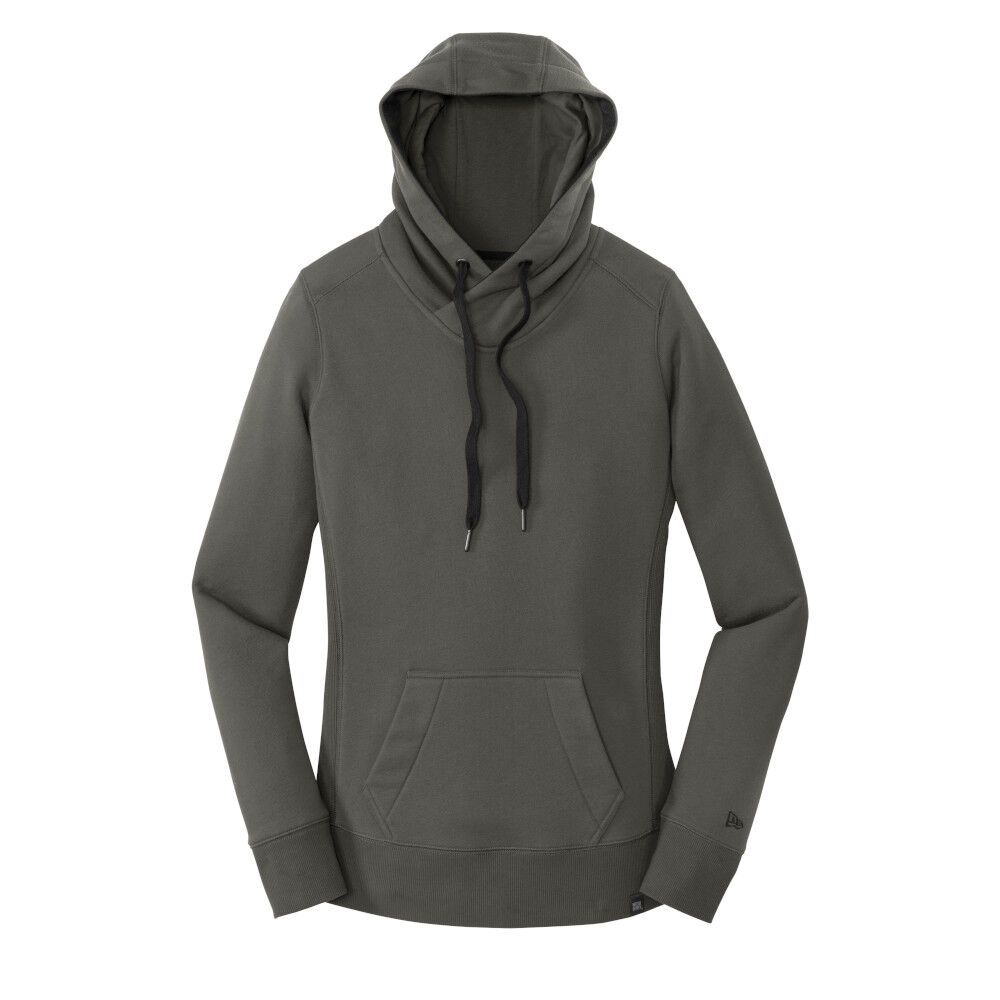 Branded New Era Ladies French Terry Pullover Hoodie Graphite