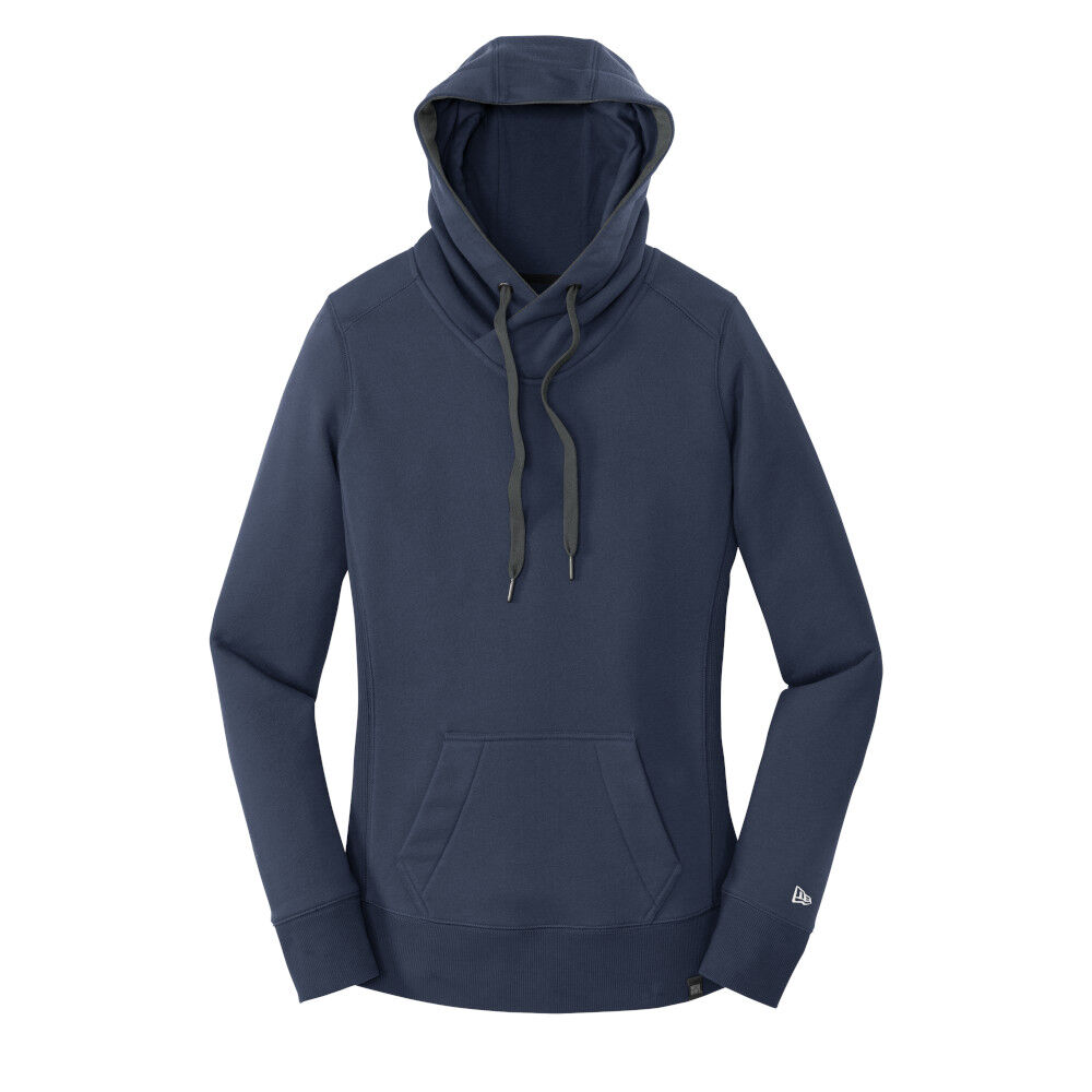 Branded New Era Ladies French Terry Pullover Hoodie True Navy