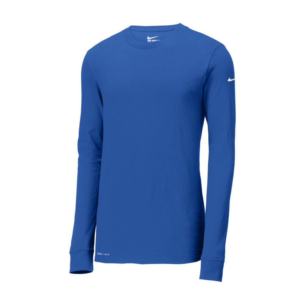 Branded Nike Dri-FIT Cotton/Poly Long Sleeve Tee