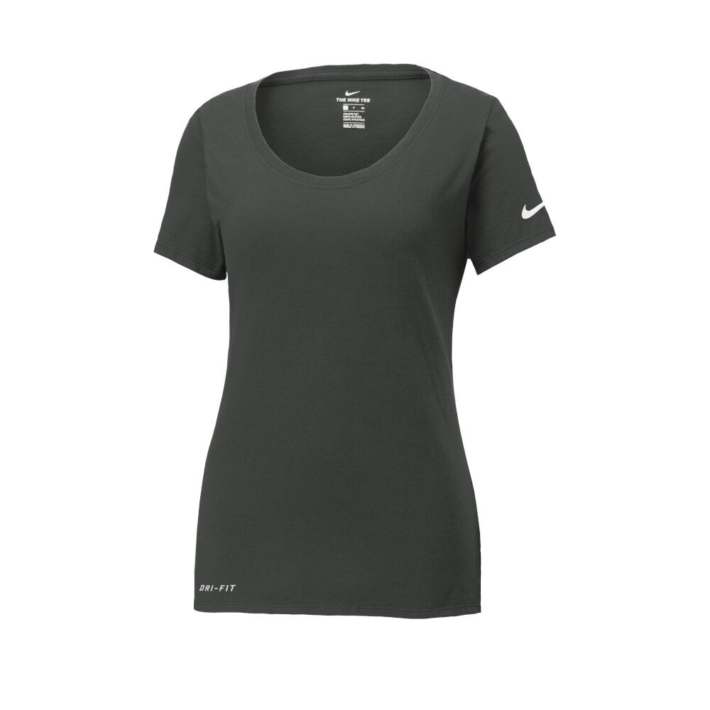 Branded Nike Ladies Dri-FIT Cotton/Poly Scoop Neck Tee