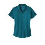 Branded Nike Ladies Dri-FIT Crosshatch Polo Blustery/Navy