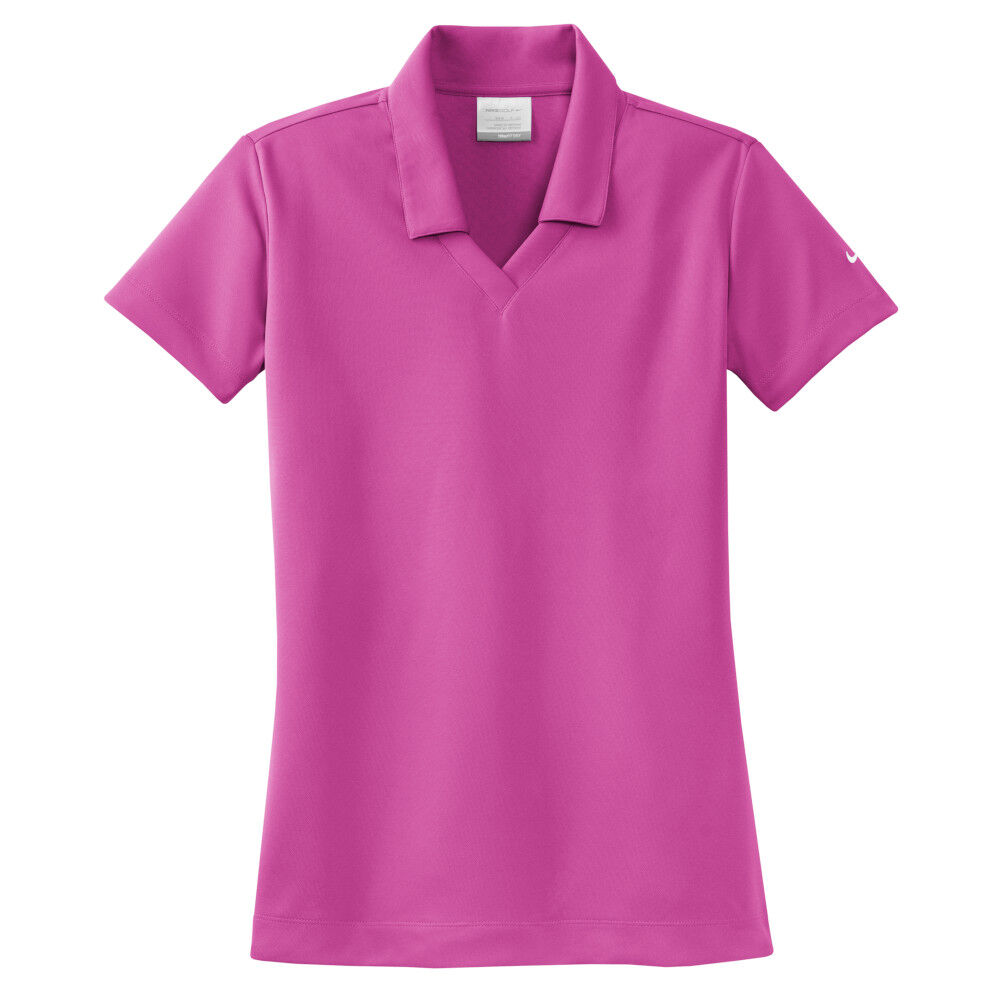 Branded Nike Ladies Dri-FIT Micro Pique Polo Fusion Pink