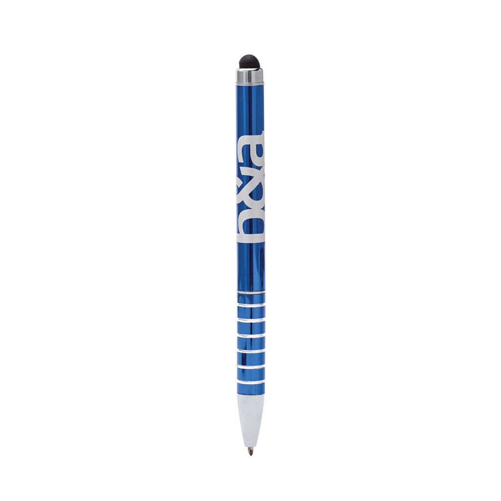 Branded Preston Dual Ballpoint Stylus Blue