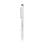 Branded Preston Dual Ballpoint Stylus Silver