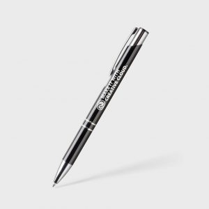 Branded Sonata® Glass Pen Black