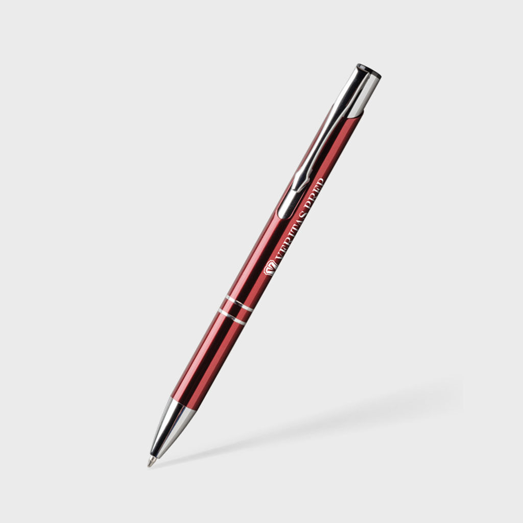Branded Sonata® Glass Pen Red