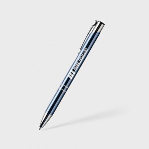 Branded Sonata® Glass Pen Slate Blue