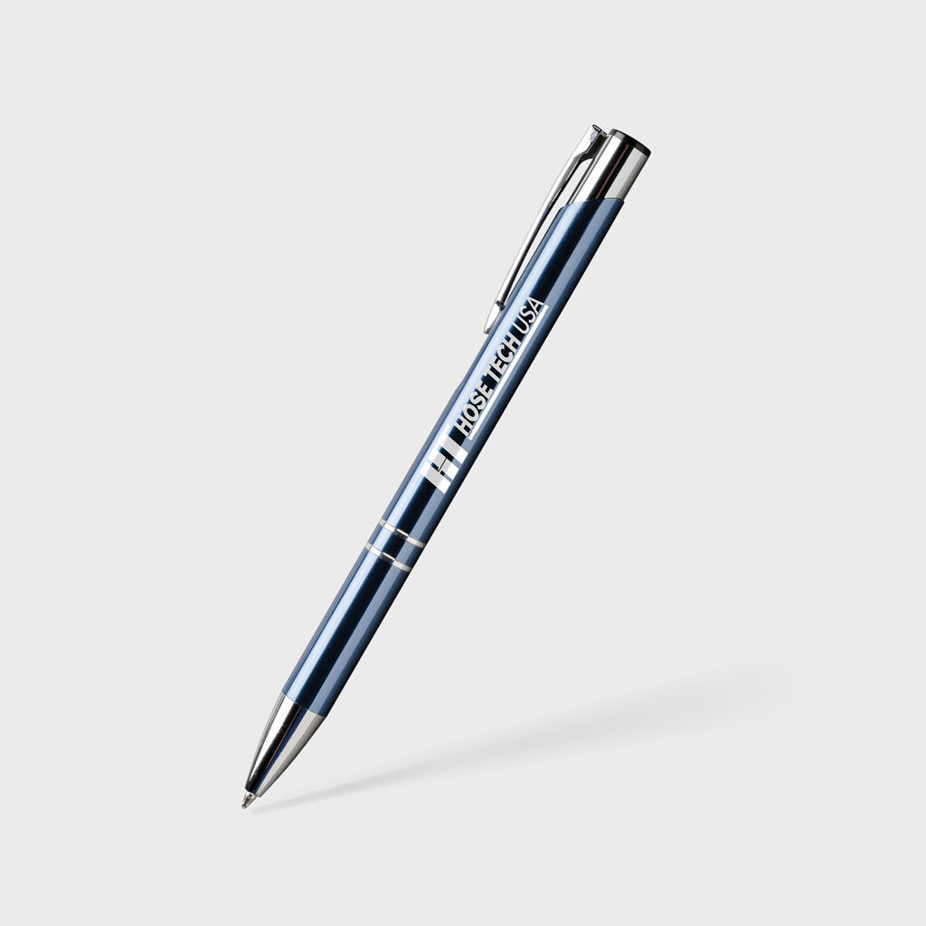Custom Branded Hub Pen Pens - Slate Blue