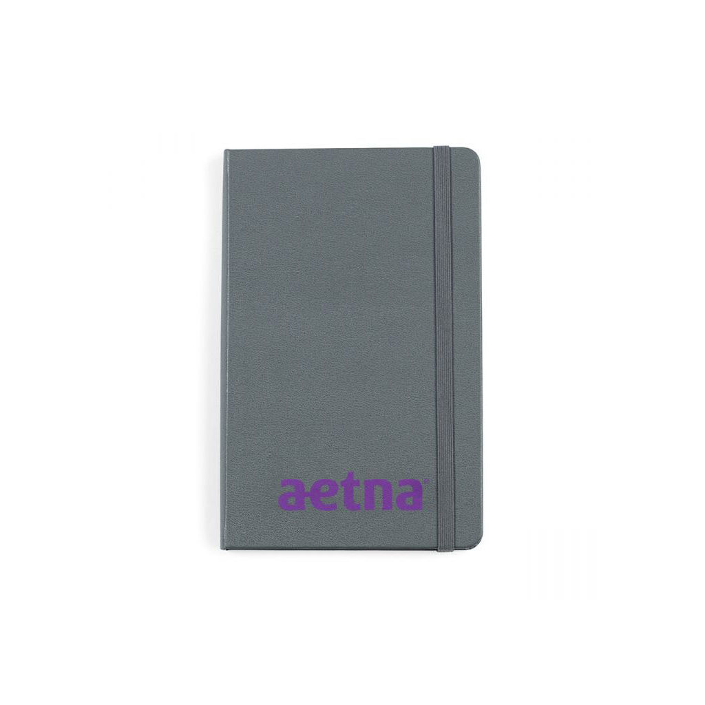 Branded Moleskine Hard Cover Ruled Medium Notebook Slate Grey