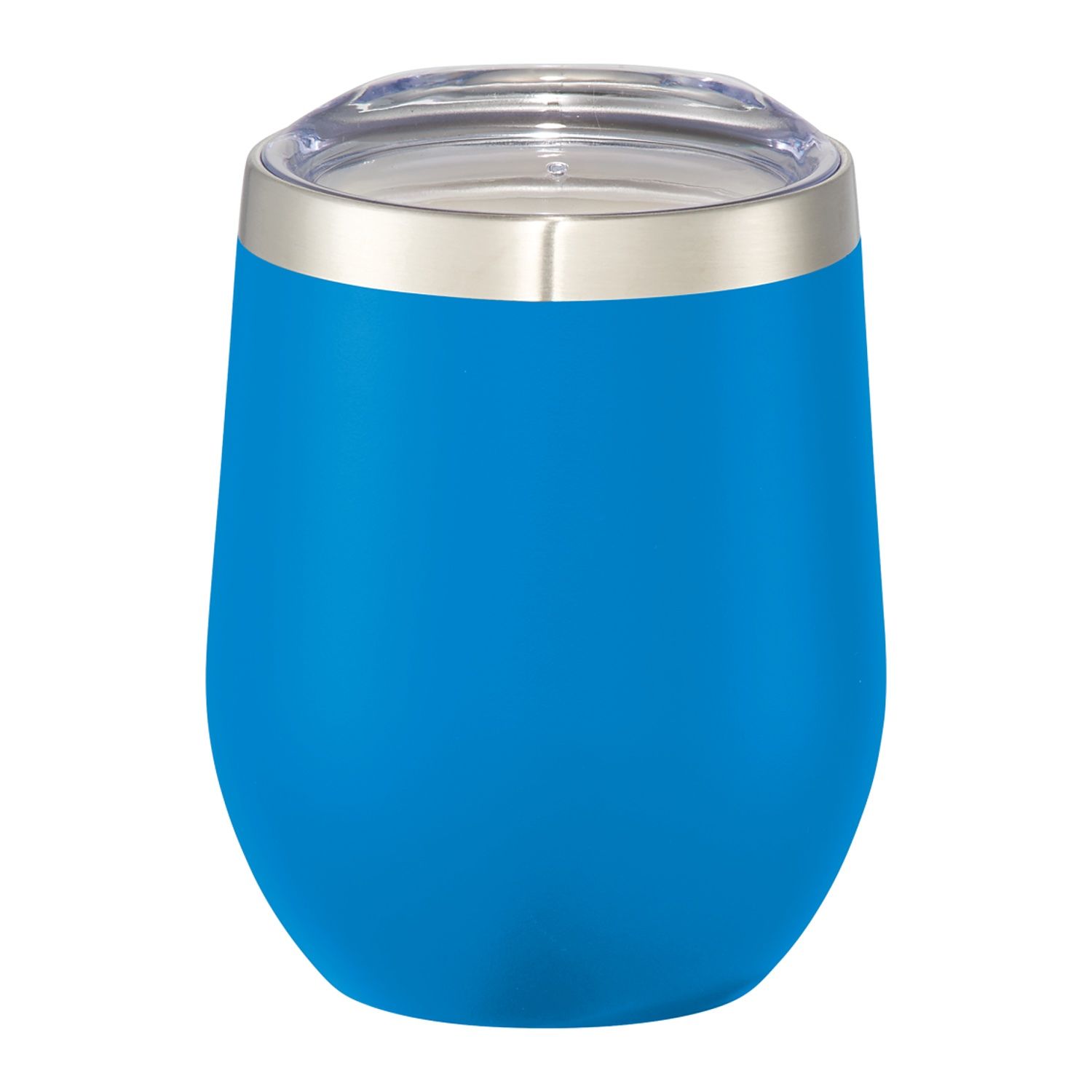 Branded Corzo Copper Vacuum Insulated Cup 12oz Process Blue