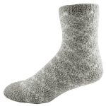 Custom Branded Fashion Fuzzy Feet - Gray/White Pattern