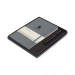 Branded Moleskine® Large Notebook and GO Pen Gift Set Slate Grey